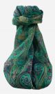Mulberry Silk Traditional Long Scarf  Yaar Emerald by Pashmina & Silk