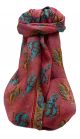 Mulberry Silk Traditional Long Scarf  Yahan Scarlet by Pashmina & Silk