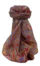 Mulberry Silk Traditional Long Scarf  Zareen Scarlet by Pashmina & Silk