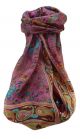 Mulberry Silk Traditional Long Scarf  Zinta Maroon by Pashmina & Silk