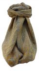 Muffler Scarf 7859 in Fine Pashmina Wool Heritage Range by Pashmina & Silk