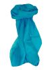 Mulberry Silk Hand Dyed Long Scarf Light Blue from Pashmina & Silk